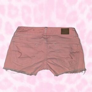 American Eagle Coral Low Rise Cut-Off Shorts Size 00